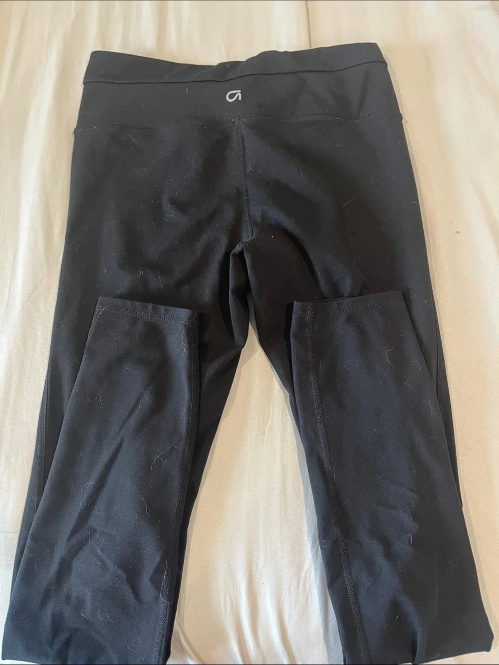 GAP Black Kids Cropped Leggings with Side Pockets
